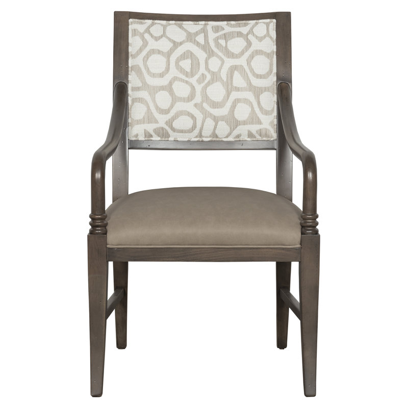 Big Sur Solid Wood Arm Chair, 9953 Loden, Almond Buff