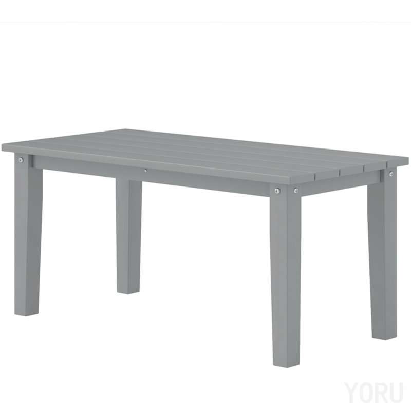 Table basse d'extérieur grise, table basse d'extérieur