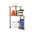 Tablettes d'angle étagère de rangement pour garde-manger à 2 niveaux