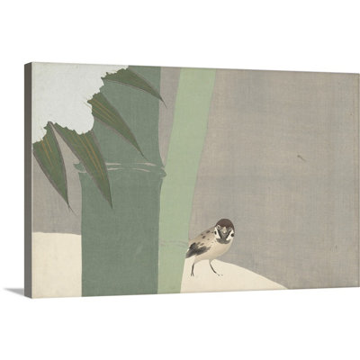 «Bamboo in the Snow, 1909» par Kamisaka Sekka, reproduction d'art graphique sur toile