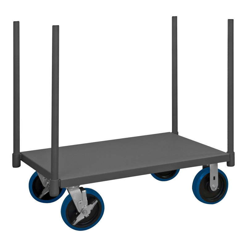 Chariot à plateforme à piquet de capacité de 3600 lb., H 40,88 po x l 51,38 po x P 30,38 po