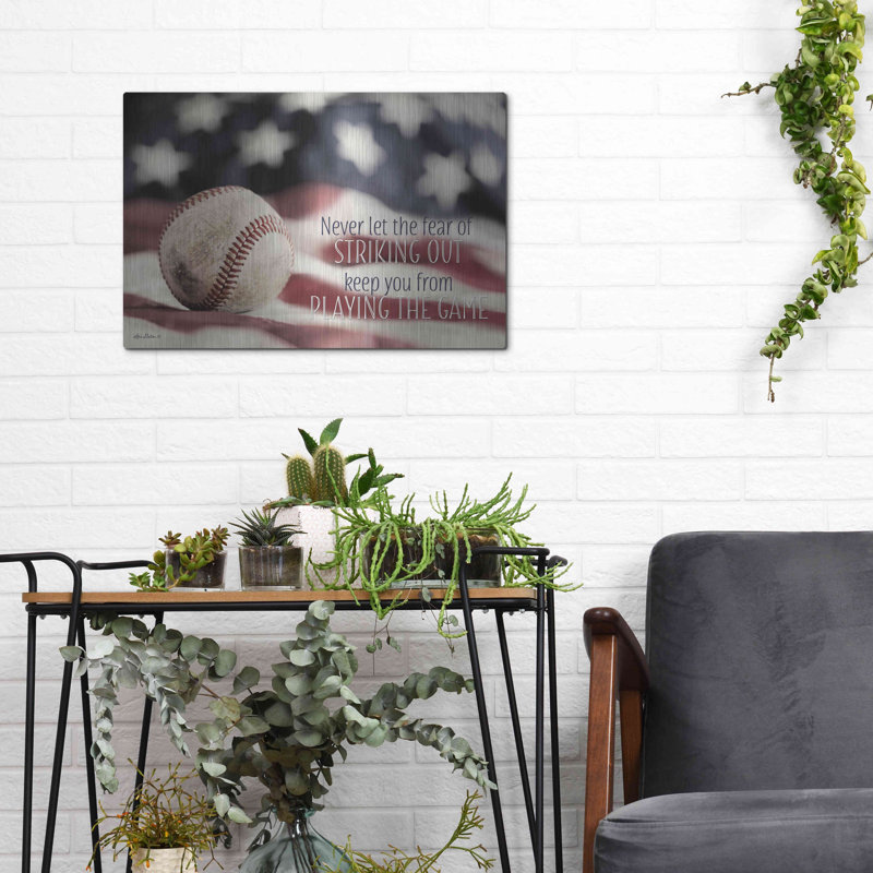 «Baseball jouer le jeu» par Lori Deiter, H 12 po x l 16 po