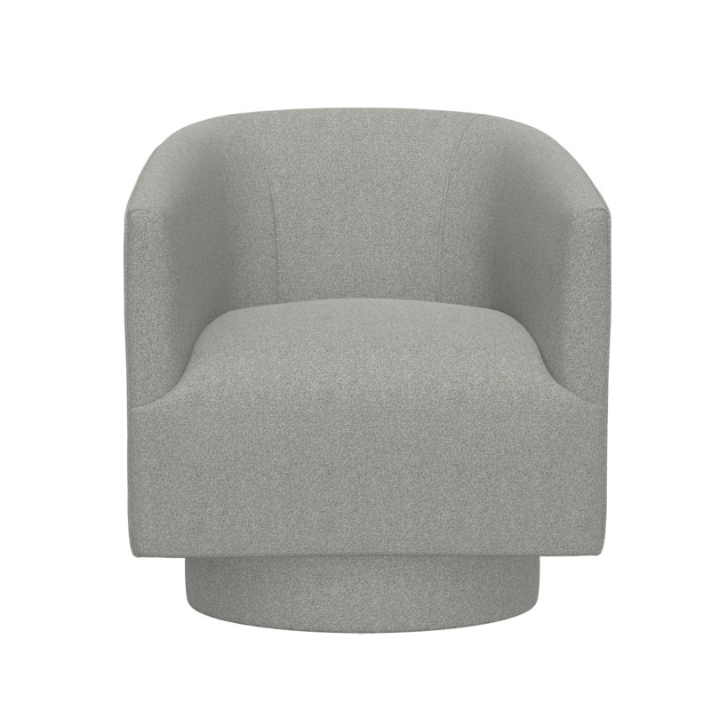 Fauteuil d'appoint pivotant gris, Gris