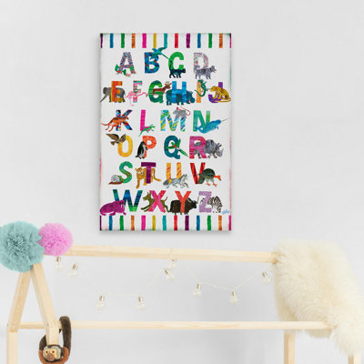 «Alphabet Jungle II», reproduction sur toile tendue
