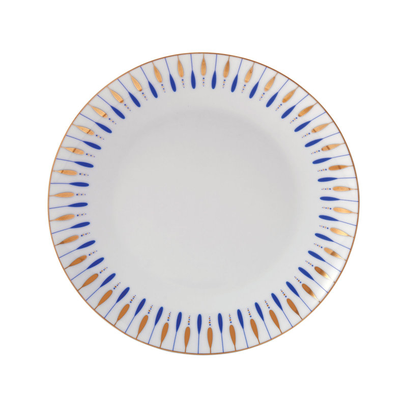 Mikasa Starburst Blue 32-Piece Porcelain Dinnerware Set, Service for 8