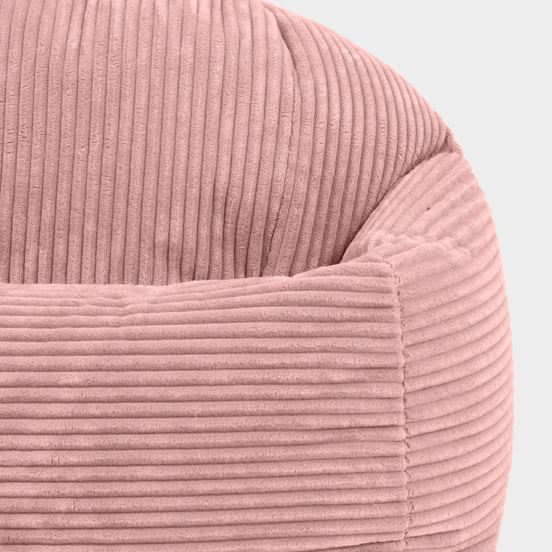 Bean Bag Bazaar Kids Kingston Corduroy Classic Bean Bag, Pink