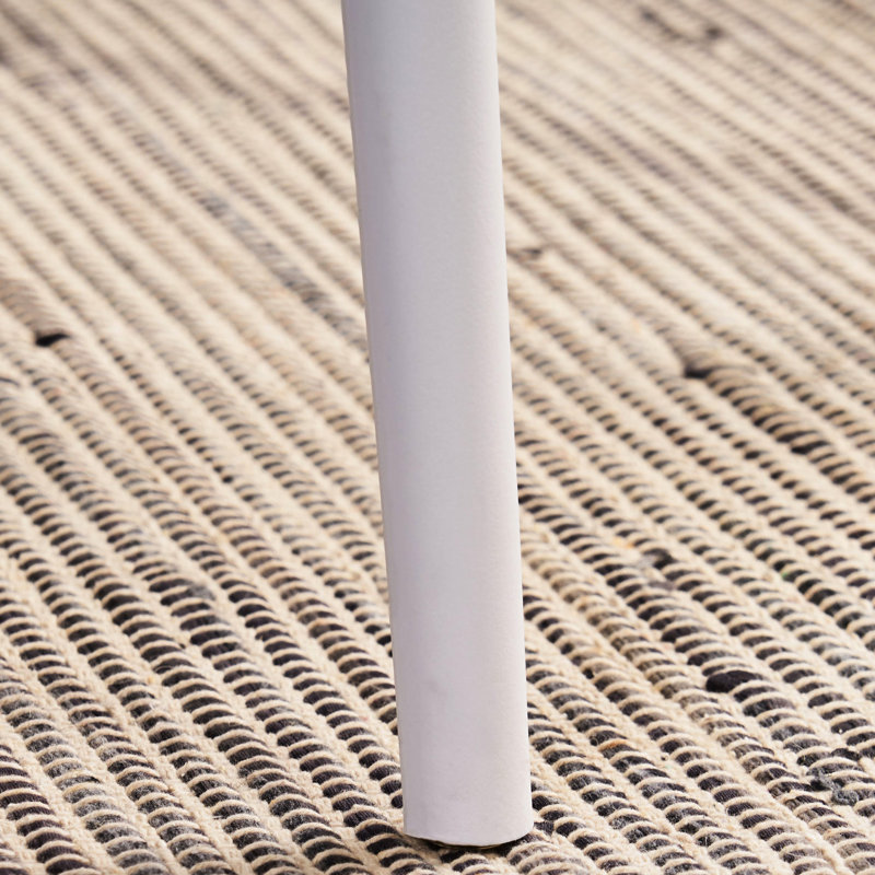 Chaise de salle à manger Spindle (2) - Polypropylène blanc, contemporain, facile à nettoyer, pour les chaises de décoration de chambre (de 2) Fabrication en polypropylène, dossier, facile à nettoyer