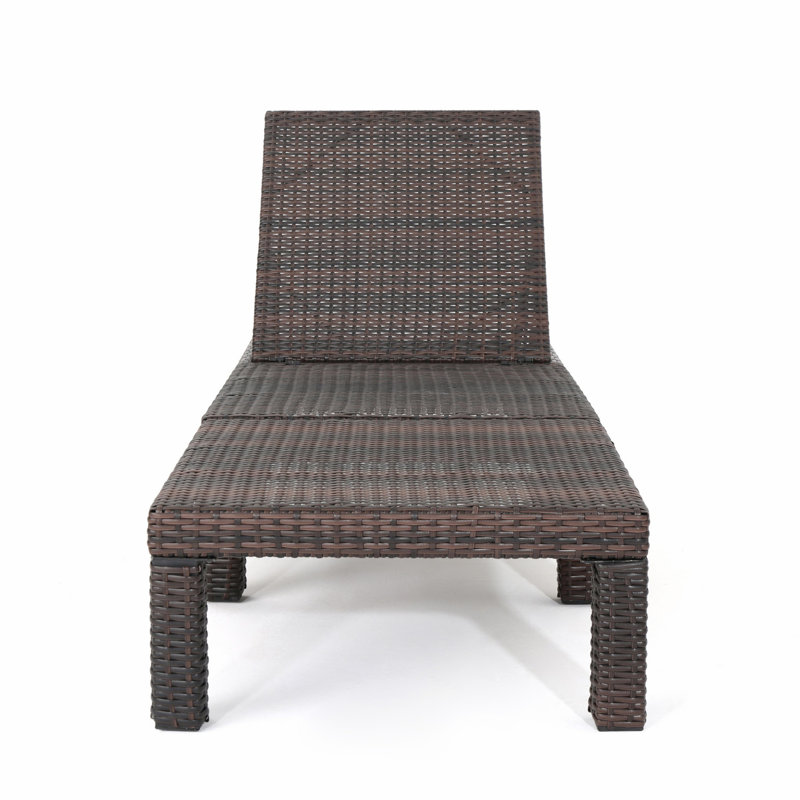Chaise simple simple avec dossier réglable, chaise longue de patio moderne
