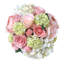  Hand-Tied BLOOMS Rose, Hydrangea and Snowball Bouquet