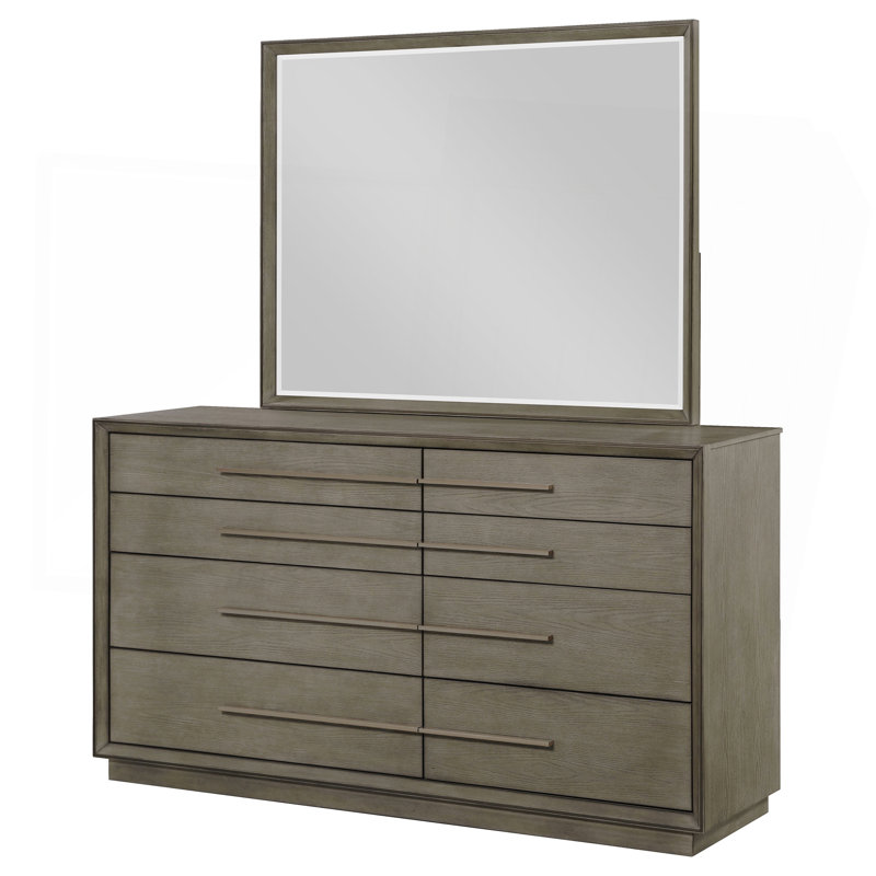 Commode 8 tiroirs avec miroir Prescott