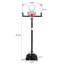 Panier de basketball pliable réglable en hauteur 44,09 po