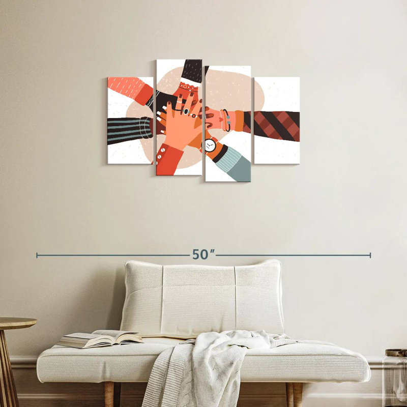 Hiltrud Racial Unity, 22'' H x 36'' W