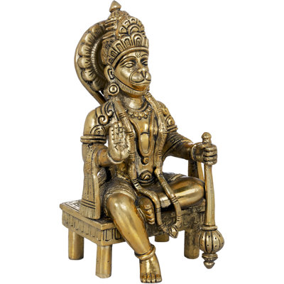 Hanuman assis sur un Chowki