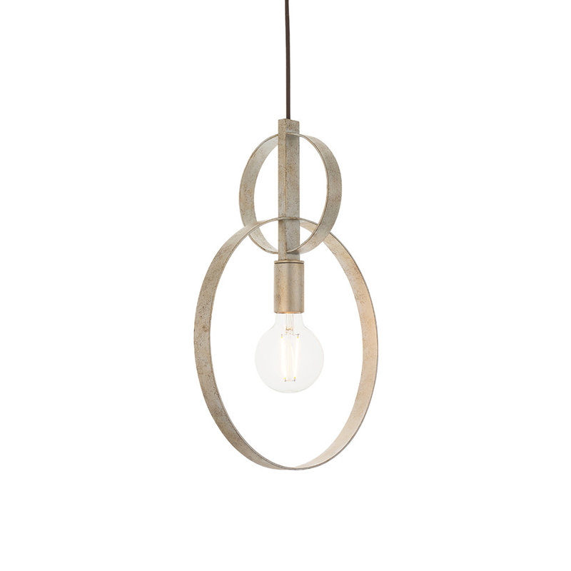 Alerich 1 - Light Geometric Pendant, Antique Silver