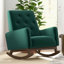 Chaise berçante en bois massif Demetrius