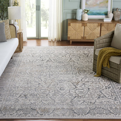 Tapis crème / ardoise Madrid 714