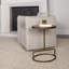Jessenia Stone Pedestal End Table