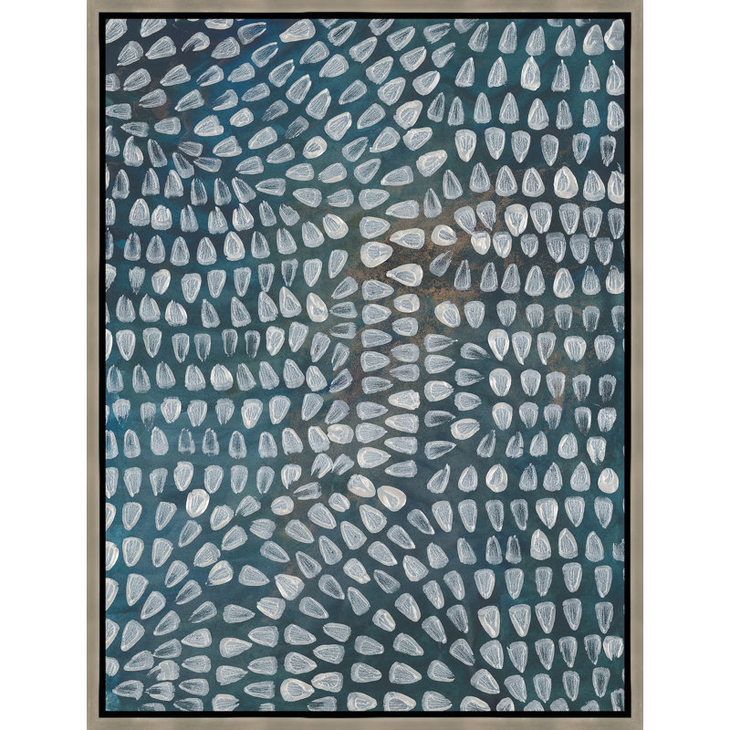 «He Loves Me» par Danielle Davis, peinture sur cadre flottant