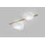 Modulor Ceiling/Wall Lamp 1 White Matt Painted Brass L3299 Ul-1506013381-1506015034