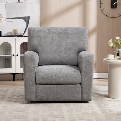 Fauteuil pivotant rembourré 34 po