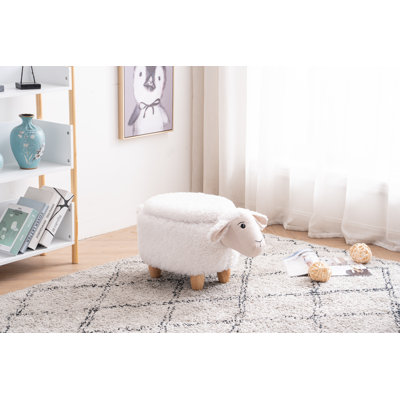 Bough 14.17" Wide Sheep Storage Ottoman