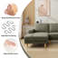 2-Piece 90" Upholstered L-Shaped Fabric Corner Sofa-222493331