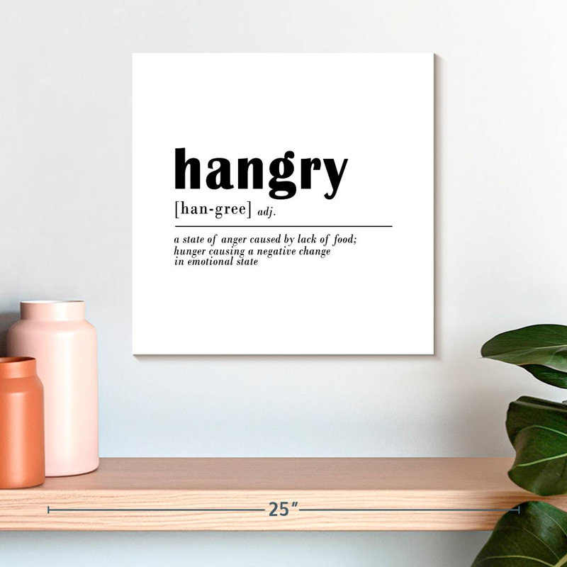 Tergel Hangry, 16" H x 16" W