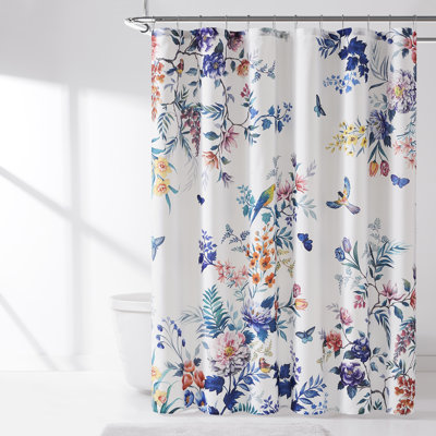 Rideau de douche Fantasia sarcelle / bleu simple 72 x 72