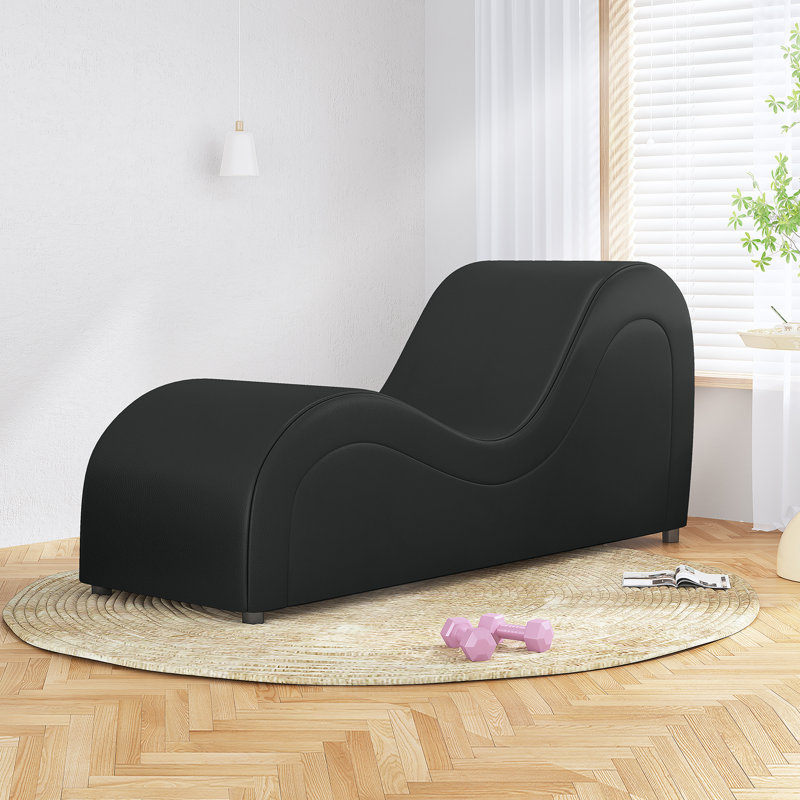 Méridienne ergonomique 63 po en similicuir Wave