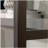 Credenza Hutch with Impact-Resistant Design, Brown finish