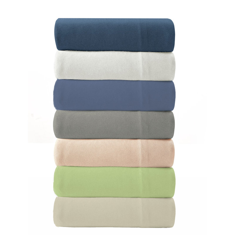 Great Bay Home Jersey Knit Sheet Set, Queen + 2 Pillow Cases, Denim Blue