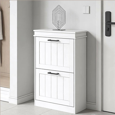 Armoire de rangement à chaussures mince avec tiroirs réglables