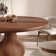 Gullveig Space-Saving Round Solid Wood Dining Table For Kitchen Restaurant Breakfast Office