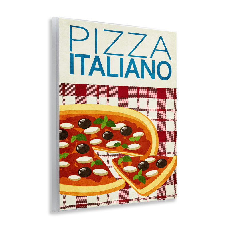 Plaque murale Classic Italiano Pizza, design par Kim Allen