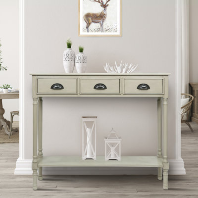 Console en bois massif de 39,5 po Pearsall
