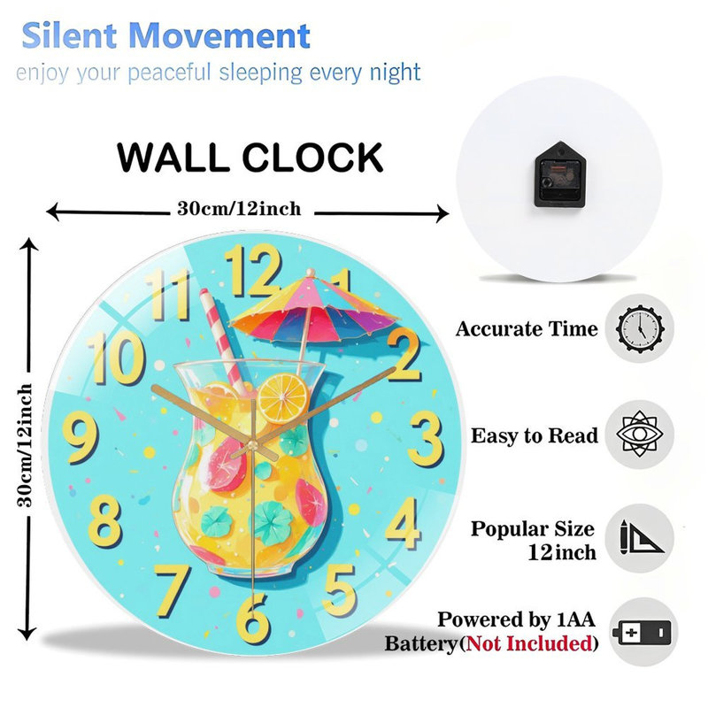 Horloge murale Summer Summer