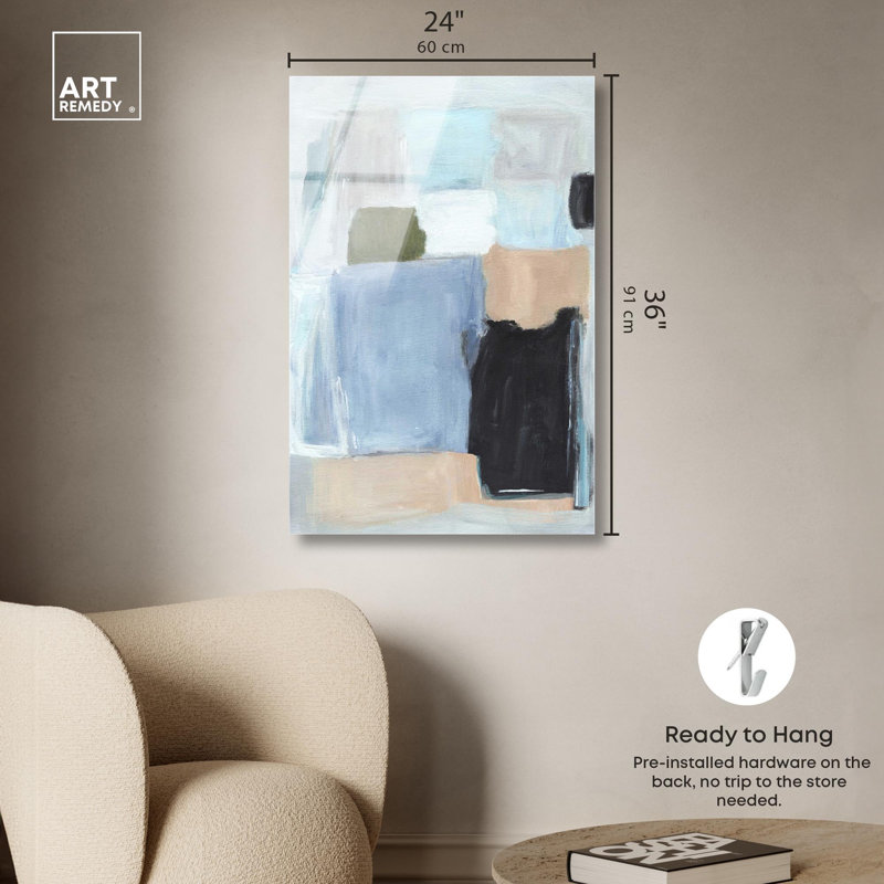 Grande décoration murale souple à imprimé acrylique par Art Remedy, prête à être suspendue, 24 x 36, H 36 po x l 24 po
