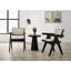 Ensemble de chaises et console à accoudoirs en ébène 3 pièces Jasper