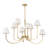 Uttermost Poppins 8 Light Brass Chandelier