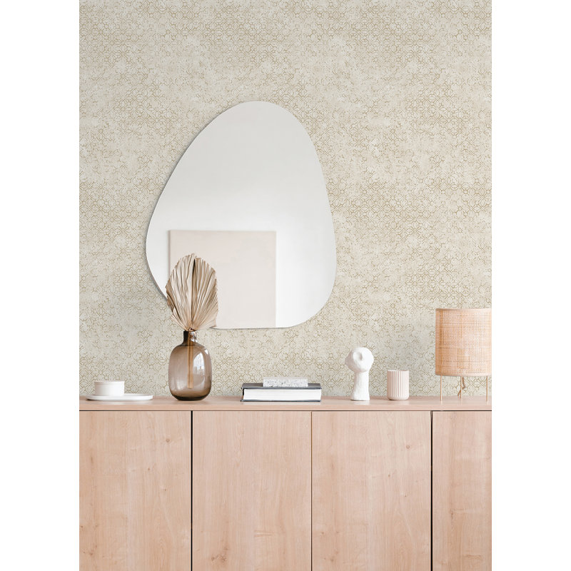 Khauta Metallic Wallpaper Roll, White