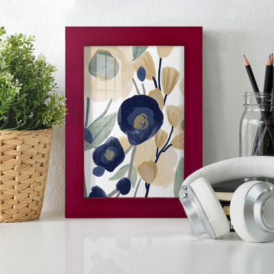 Bucktown Blue Poppy Cascade II, encadré sur papier