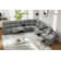 11 - Piece Cushion Back Power Reclining Sectional With Adjustable Lumbar Support & Headrest