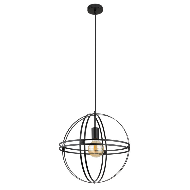 Antares 1 - Light Matte Black Pendant, 42cm H x 8cm W