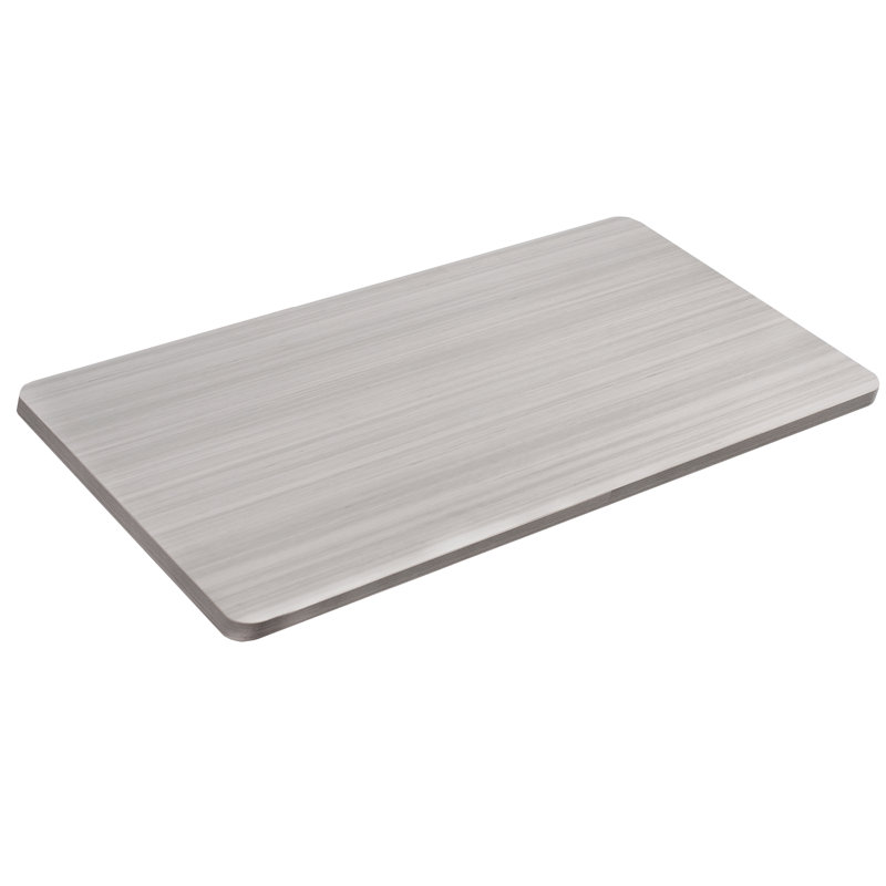 De table, 43" x 24", Gris foncé, 1-Piece