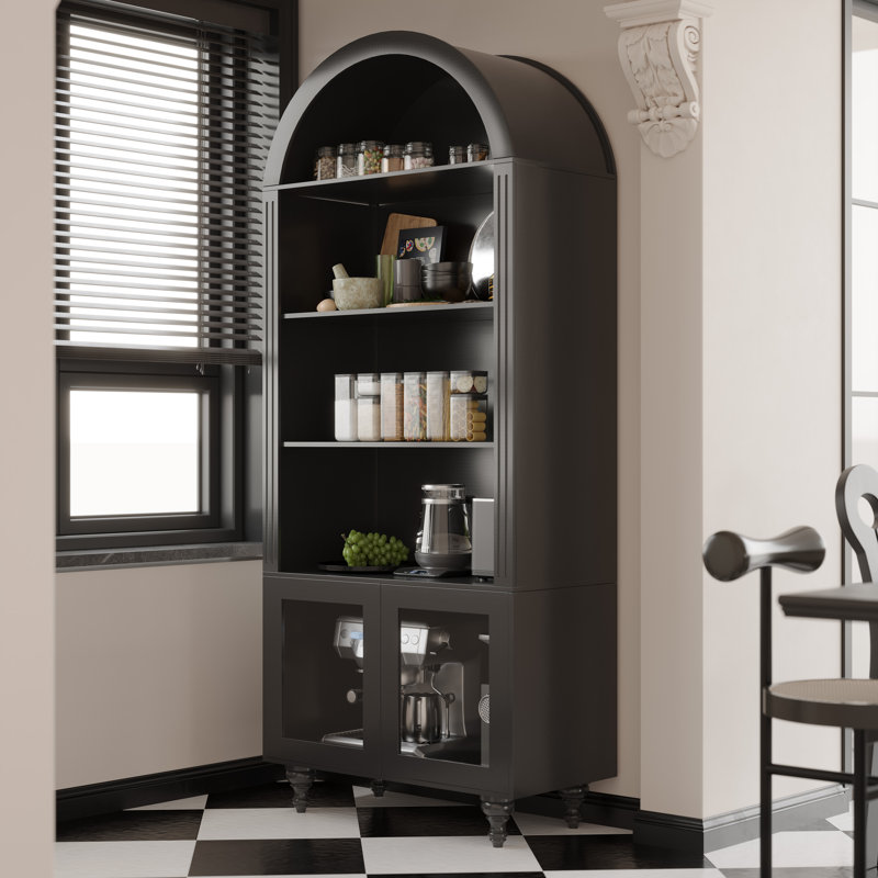 Tall Arched Bookshelf