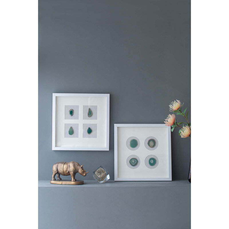 S/2 15.57X1.2X15.7" Shadow Box Wall Decor