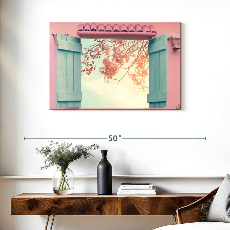 Lilie Sakura Window View, 24" H x 36" W