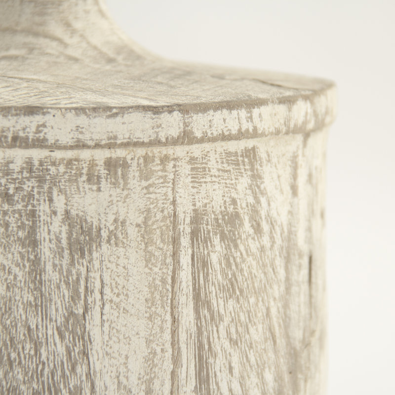 Pot en bois blanc 25,75 po
