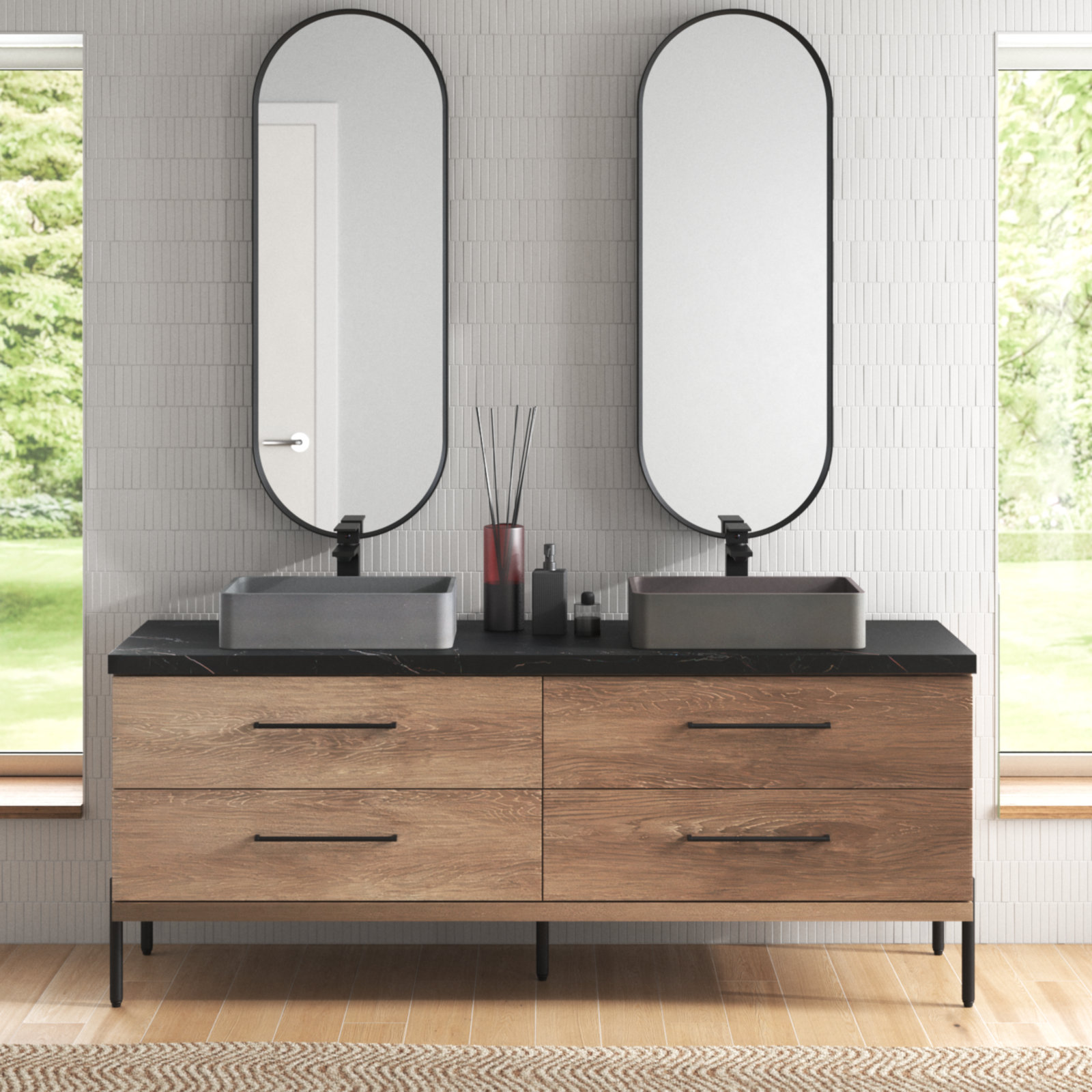 Trent Austin Design® Howden 72'' Free Standing Double Bathroom Vanity