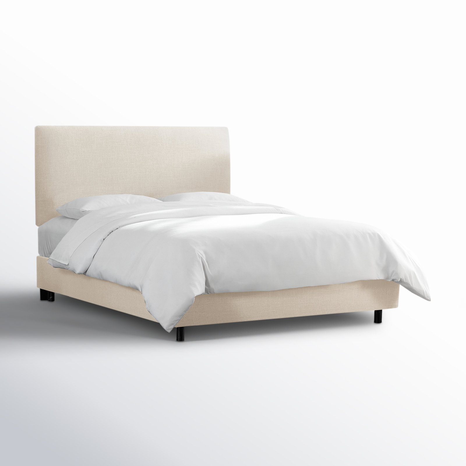 Eisley Upholstered Bed, Queen, Zuma Rosequartz Textured Linen